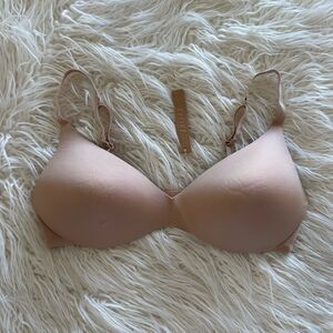 Skims Wireless Form Pushup Plunge Bra Clay Size 38D